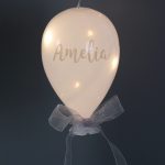 Personalised Message LED Hanging Glass Balloon