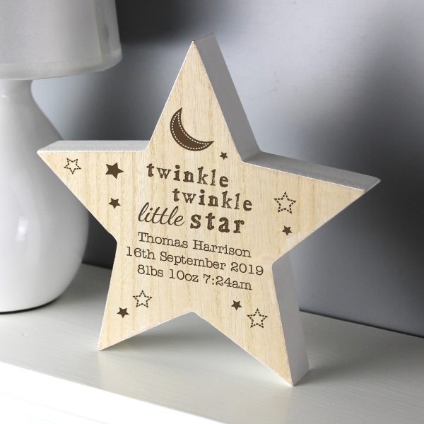 Personalised Twinkle Twinkle Star Decoration