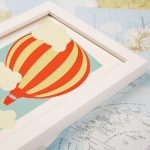 Hot Air Balloon Personalised Framed Print