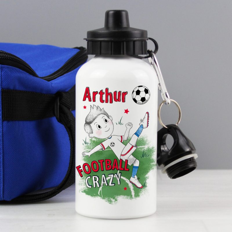Personalised Football Crazy Drinks Bottle