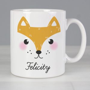 Personalised Cute Fox Face Mug