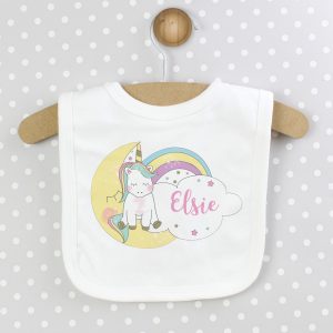 Personalised Baby Unicorn Bib