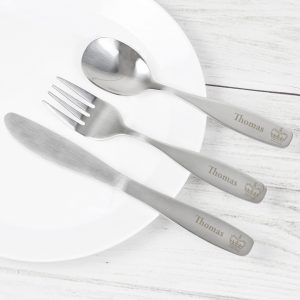 Personalised 3 Piece Prince Cutlery Set