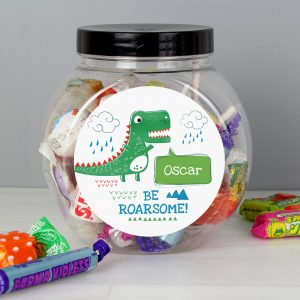 'Be Roarsome' Dinosaur Sweet Jar