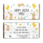 Easter Bunny & Chick Milk Chocolate Bar