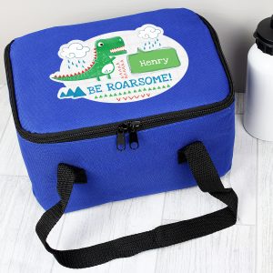 Personalised 'Be Roarsome' Dinosaur Lunch Bag