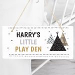Personalised Wigwam Wooden Sign